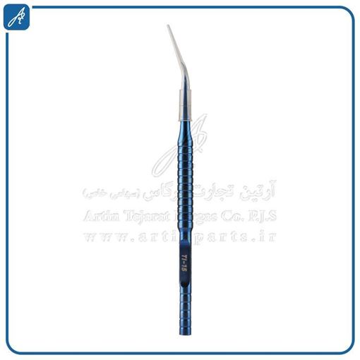 تصویر  پنس  تیتانیومی سرکجTI-15