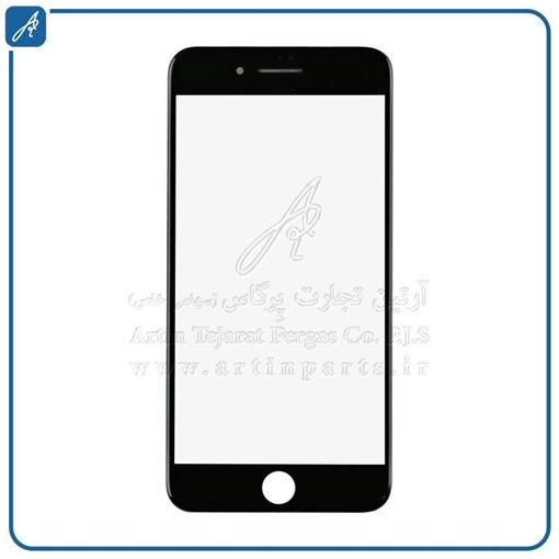 تصویر  GLASS 8PLUS BLACK+OCA+F IPHONE