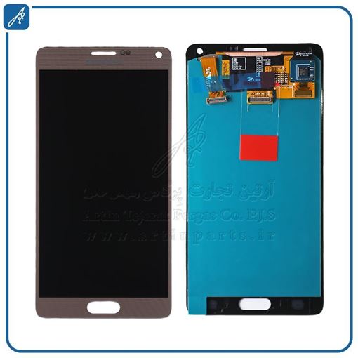 تصویر  LCD NOTE 4 GOLD CHANGE GLASS SAM