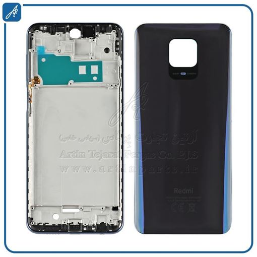 تصویر  HOUSING REDMI NOTE 9S -NOTE 9 PRO GRAY XIAO