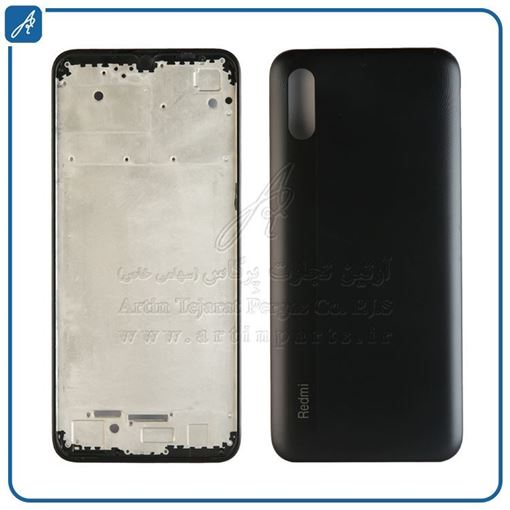 تصویر  HOUSING REDMI 9A BLACK XIAO