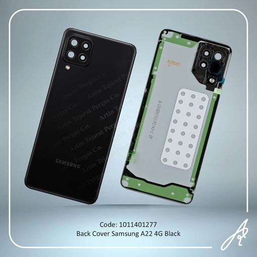 تصویر  BACK COVER A22 4G BLACK SAM