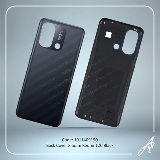 تصویر  BACK COVER REDMI 12C BLACK XIAO