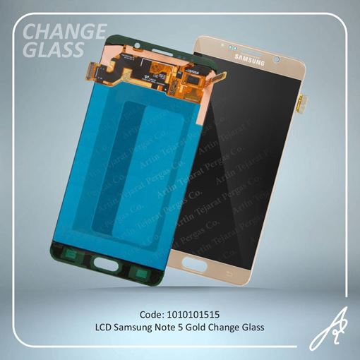 تصویر  LCD NOTE 5 GOLD CHANGE GLASS SAM