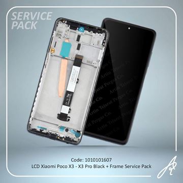 تصویر LCD POCO X3-X3 PRO+FRAME BLACK SERVICE PACK XIAO