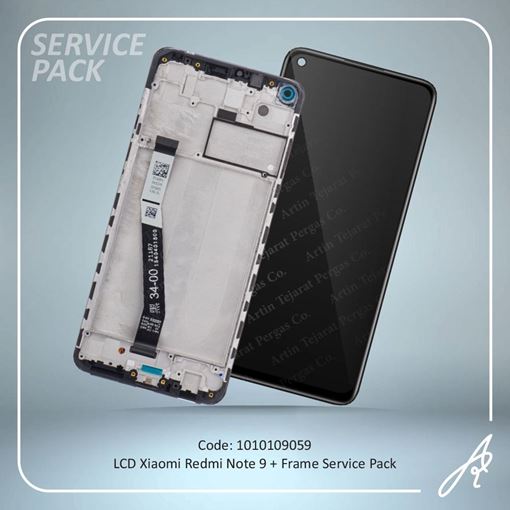 تصویر  LCD REDMI NOTE 9+FRAME SERVICE PACK XIAO