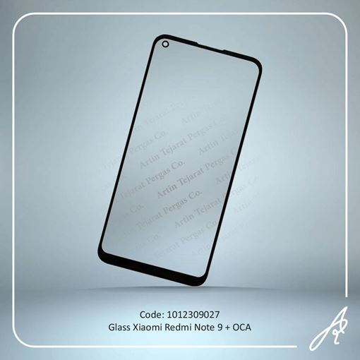تصویر  GLASS REDMI NOTE 9+OCA XIAO
