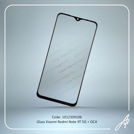 تصویر  GLASS REDMI NOTE 9T 5G+OCA XIAO
