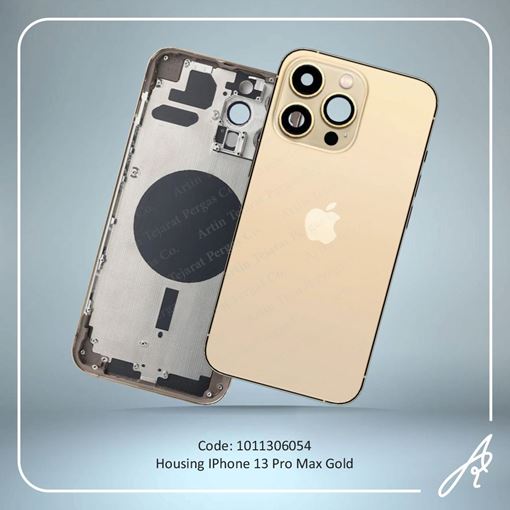 تصویر  HOUSING 13 PRO MAX GOLD IPHONE