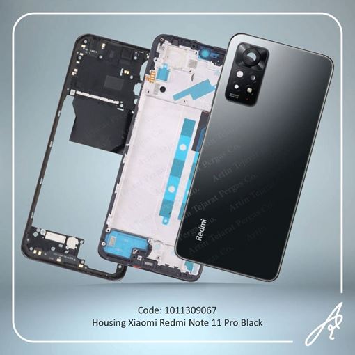 تصویر  HOUSING REDMI NOTE 11 PRO BLACK XIAO