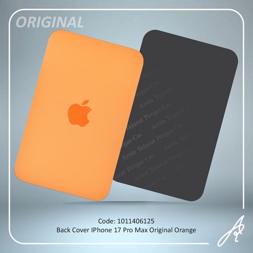 تصویر  BACK COVER 17 PRO MAX ORG ORANGE IPHONE