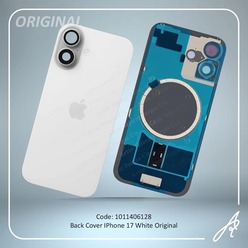 تصویر  BACK COVER 17 ORG WHITE IPHONE