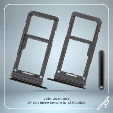 تصویر SIM HOLDER S8-S8 PLUS BLACK SAM