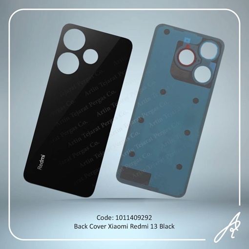 تصویر  BACK COVER REDMI 13 BLACK XIAO