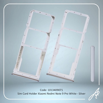 تصویر SIM HOLDER REDMI NOTE 9 PRO WHITE-SILVER XIAO