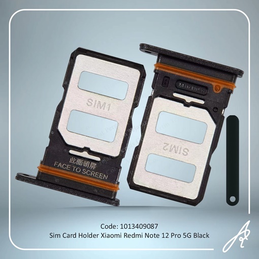 تصویر  SIM HOLDER REDMI NOTE 12 PRO 5G BLACK XIAO