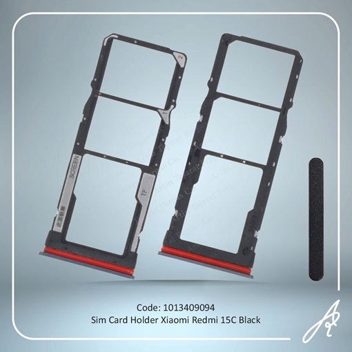 تصویر  SIM HOLDER REDMI 15C BLACK XIAO